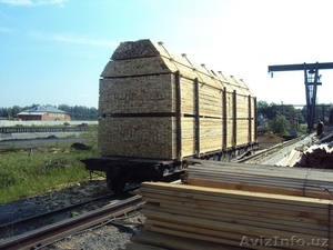 Брус,  доска обрезная в вагонном обьеме(Россия)